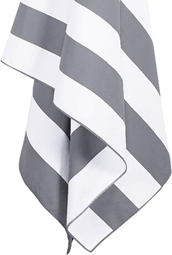 Miniatura 8 de Toalla de playa de microfibra de gran tamaño, toalla de viaje mediana (63 x 32), toalla de secado rápido para nadar, piscina, toalla de playa sin