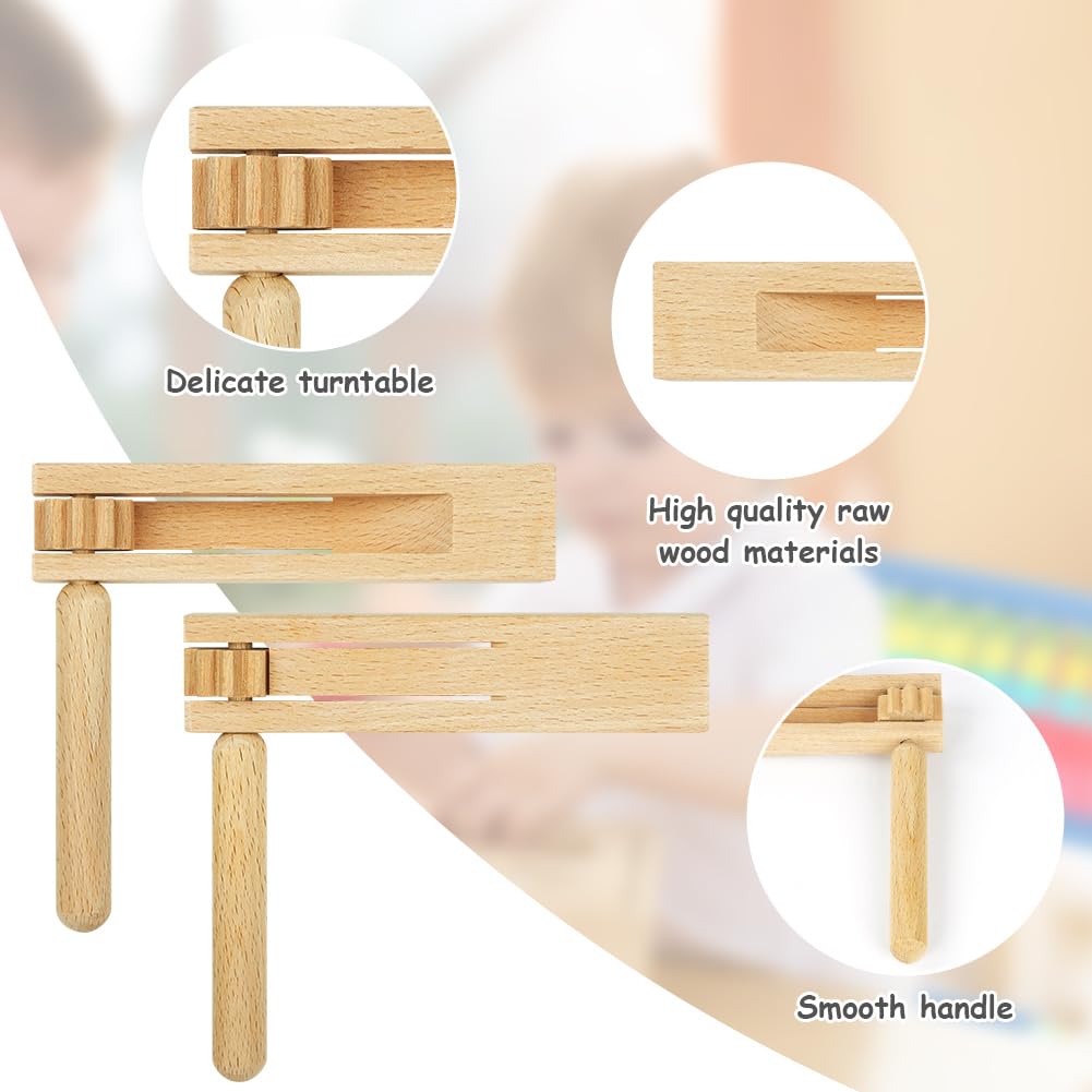 Créateur De Bruit à Cliquet En Bois Personnalisé - Cliquet En Bois