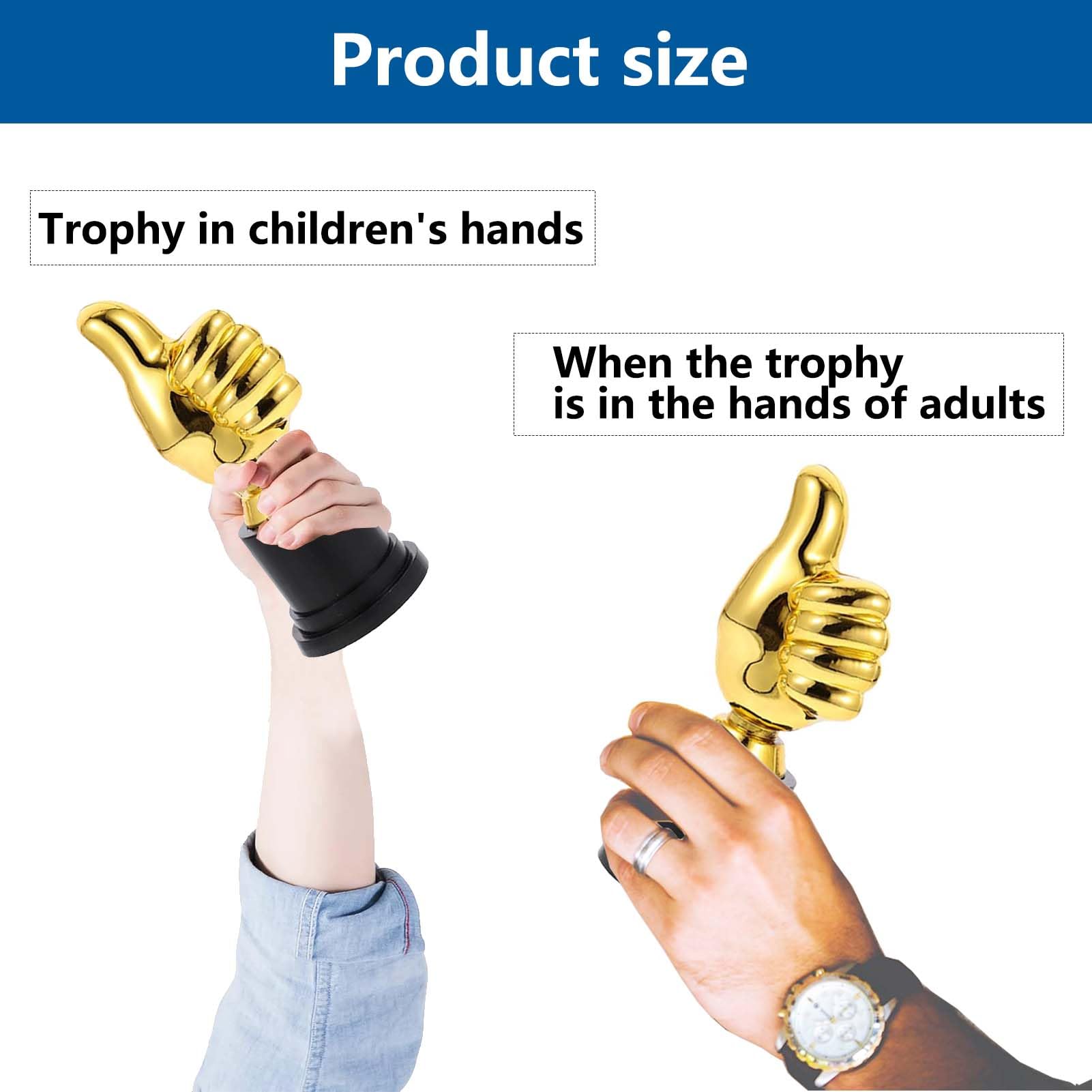 4 Pièces Trophees et Coupes, Trophée Bravo, Mini-Trophée Récompense Enfant, Trophées en Plastique Support Medaille, Trophée Personnalisé pour Diverses Compétitions Sportives, Récompenses, Fêtes