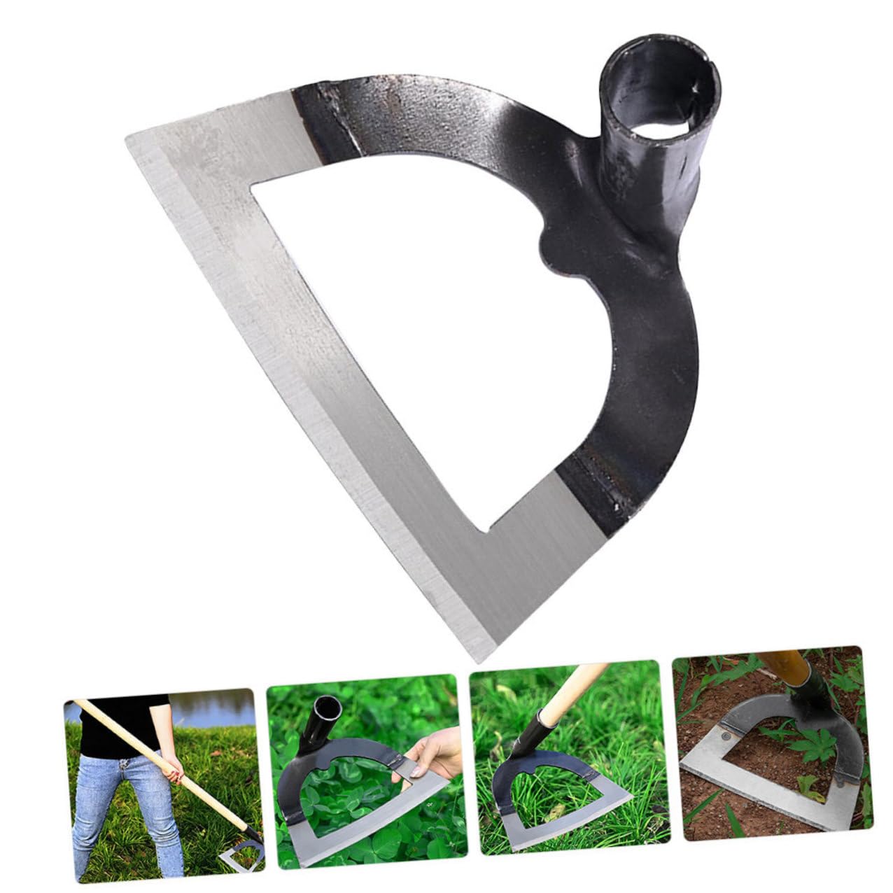 Attrezzo da Giardino in Acciaio Inossidabile Resistente, Strumento Multifunzione Facile da Usare per Dissodare e Sarchiare nel Giardinaggio e Coltivazione Ortaggi
