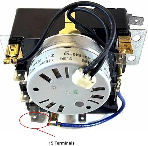 Miniatura 3 de GLOB PRO SOLUTIONS AP6008573 PS11741713 EAP11741713 PD00003263 CKD2337 Temporizador de secadora de 4 pulgadas de longitud aprox. 15 terminales de