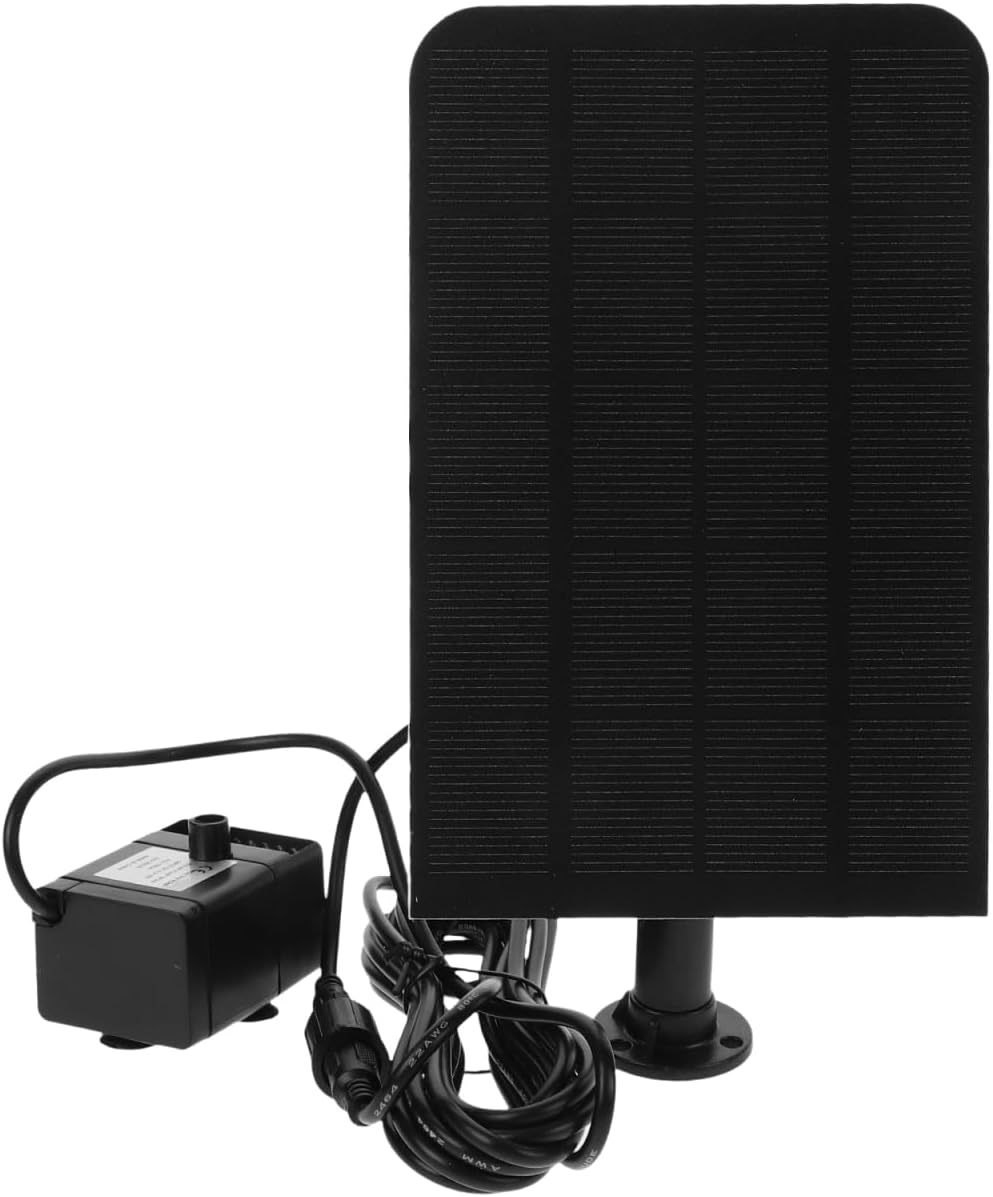 Abaodam 2.5W Solar Powered Fountain Pump Water Flow Resin Aerator for Accessory for Gardens and Patios Feature