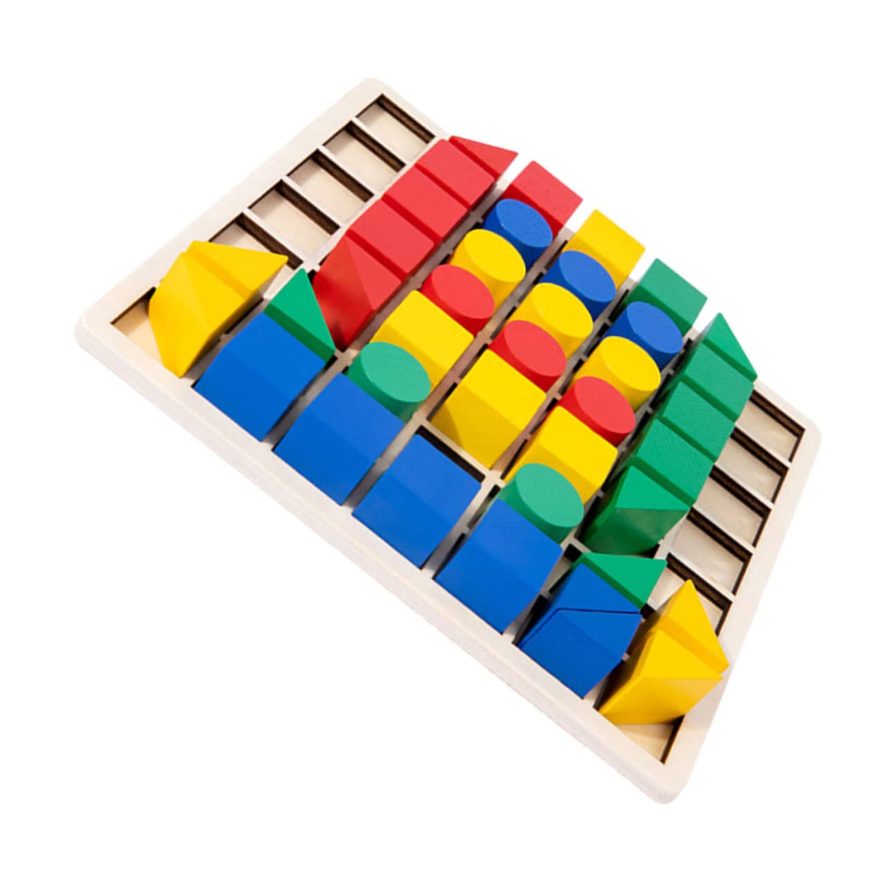 Kisangel Juego de Madera Creativos para Niños, Puzzles Infantiles Educativos Bloques de Construcción, Desarrollo de Coordinación Mano-Ojo y Creatividad, Adecuado para Aprendizaje Temprano