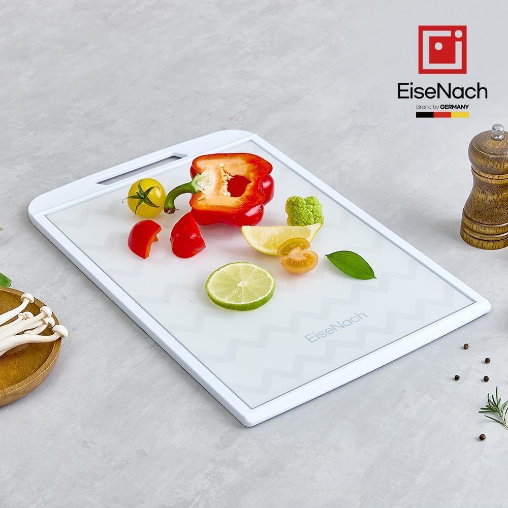 EiseNach Korean Double-Sided Cutting Board – BPA-Free, Non-Slip, Dishwasher Safe Kitchen Chopping Board for Meat, Vegetables & Fish | Knife Mark Resistant, Easy to Clean, Made in Korea