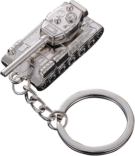 ARFUKA Keyring Tank Model Pendant Keychain Metal Key Ring Charm Jewellery Christmas Birthday Gift Keyrings Key Chain Key Ring Holder for Men and Women