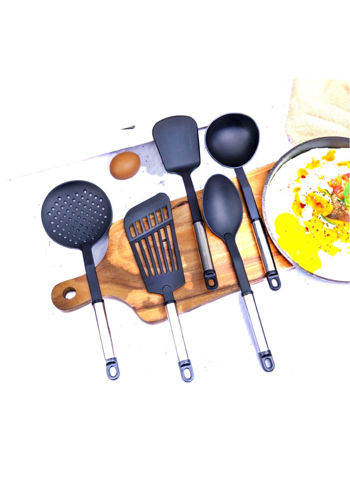 DC2913 Nylon Kitchen Tools Set 6-Pieces, Black
