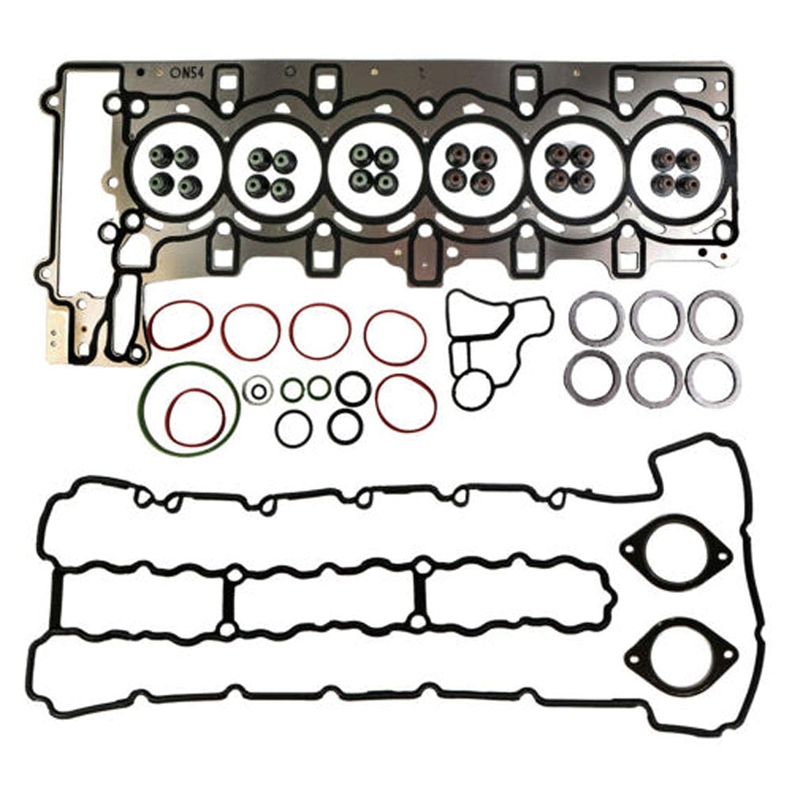 N54B30 N54 Engine Head Gasket Set 11127572758 Compatible for 07-15 BMW E88-E93 335i 535i 740i X6 3.0L Turbo