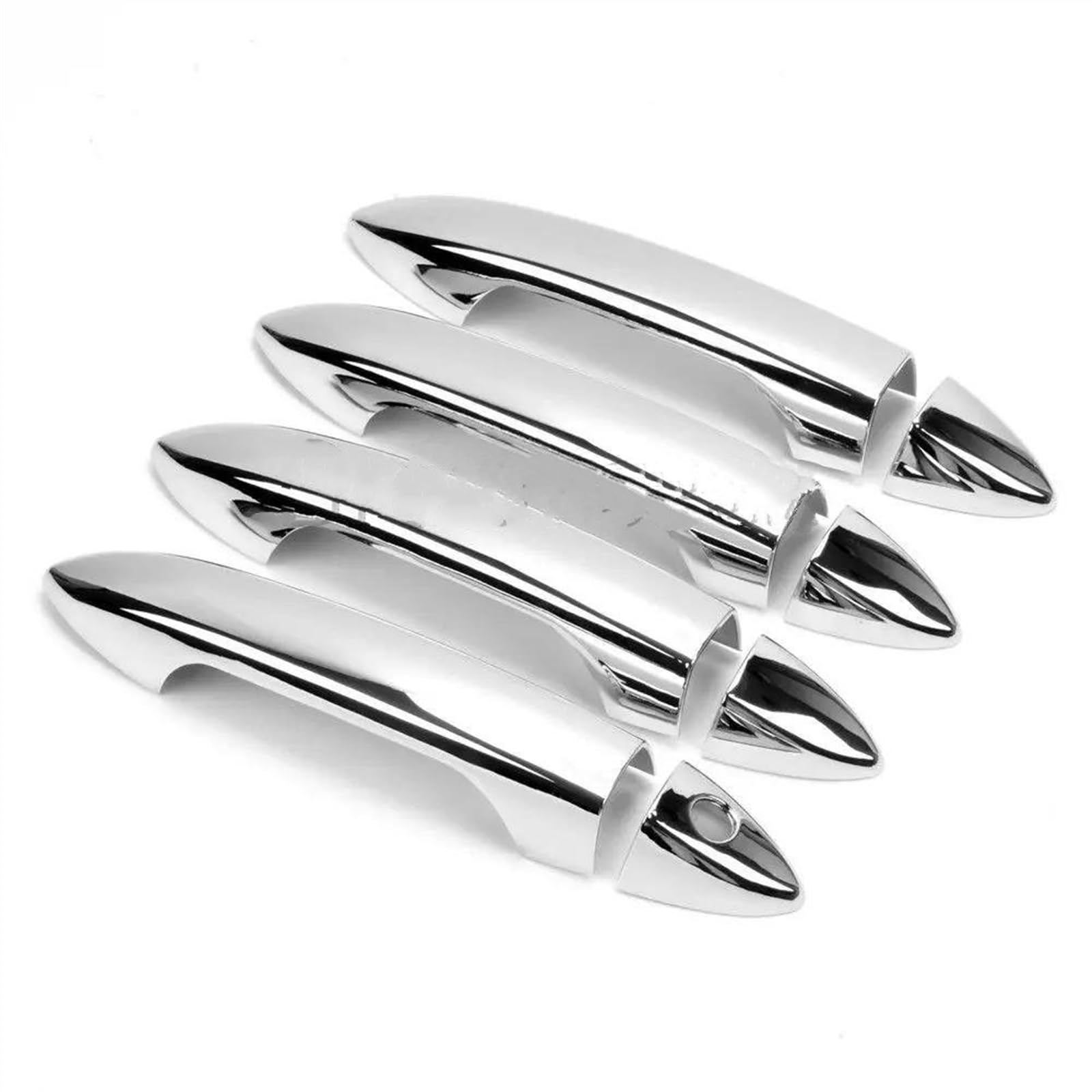 Noheeu A Car Door Handle Cover For Ccord Mk9 2013 2014 2015 With Smart Key Hole Bs Chrome Molding Trim Bezel Ccessories(A)