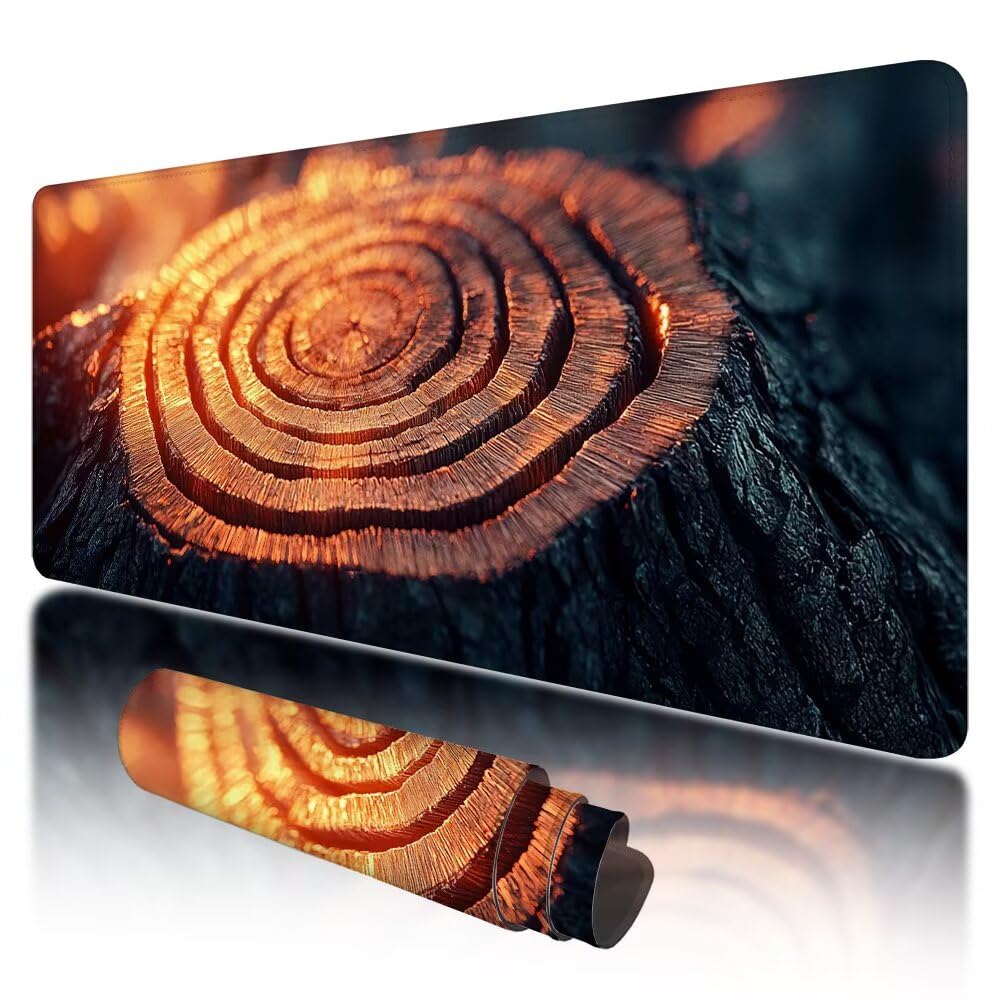 Podkładka pod mysz do gier, 1200 x 600 x 3 mm, duża podkładka pod mysz na biurko, podkładka pod mysz z przeszytymi krawędziami, podkładka pod mysz XXL z antypoślizgową gumową podstawą, retro podkładka