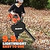 MAXLANDER Cordless Leaf Blower & Vacuum with Bag, 3-in-1 Brushless Battery Powered Leaf Vacuum Mulcher 40V 170MPH 360CFM 5 Speeds Leaf Blowers for Lawn Care 2x4.0Ah Battery & Charger Included