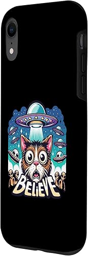 Miniatura 17 de iPhone 13 Pro Max Believe in Ufo - Alien Believer funny cat Case