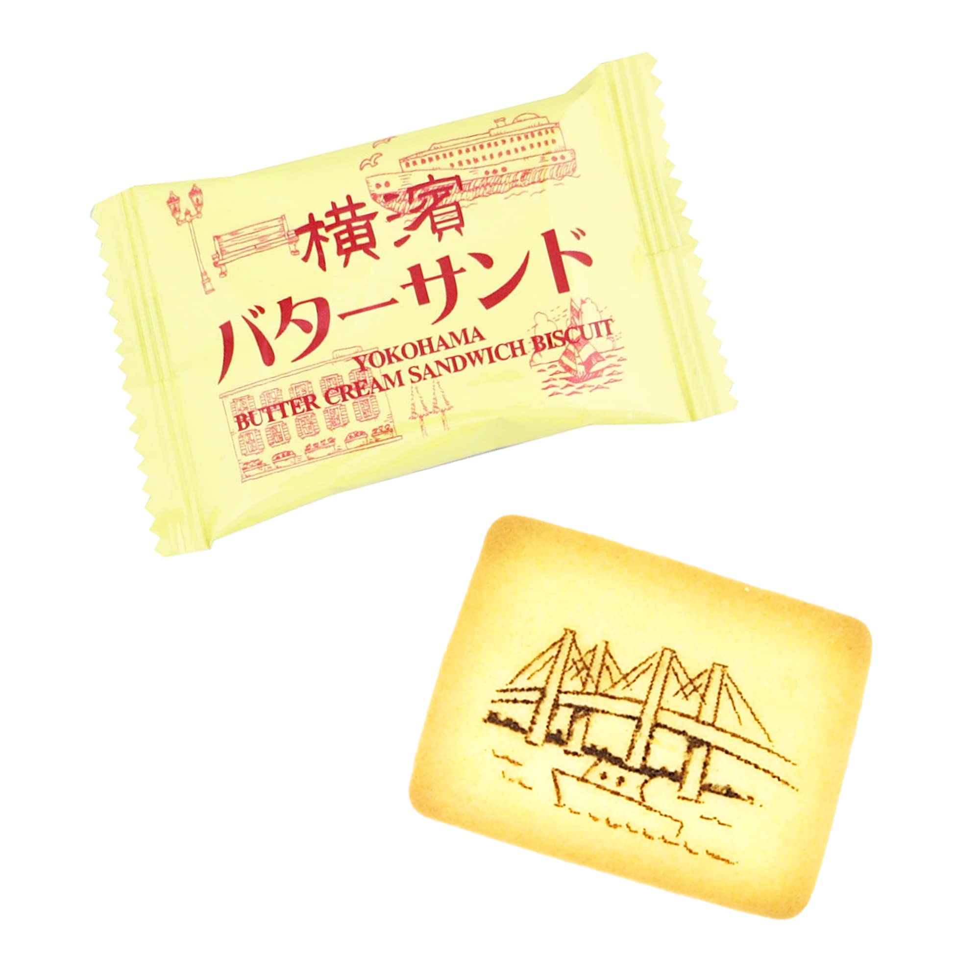 Amazon.co.jp: 宝製菓 横濱バターサンド 16個入×2箱 : 食品・飲料・お酒