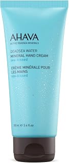 AHAVA Dead Sea Mineral Hand Cream: Fast-Absorbing Moisturizer for Dry Cracked Hands with Osmoter, Witch Hazel & Allantoin