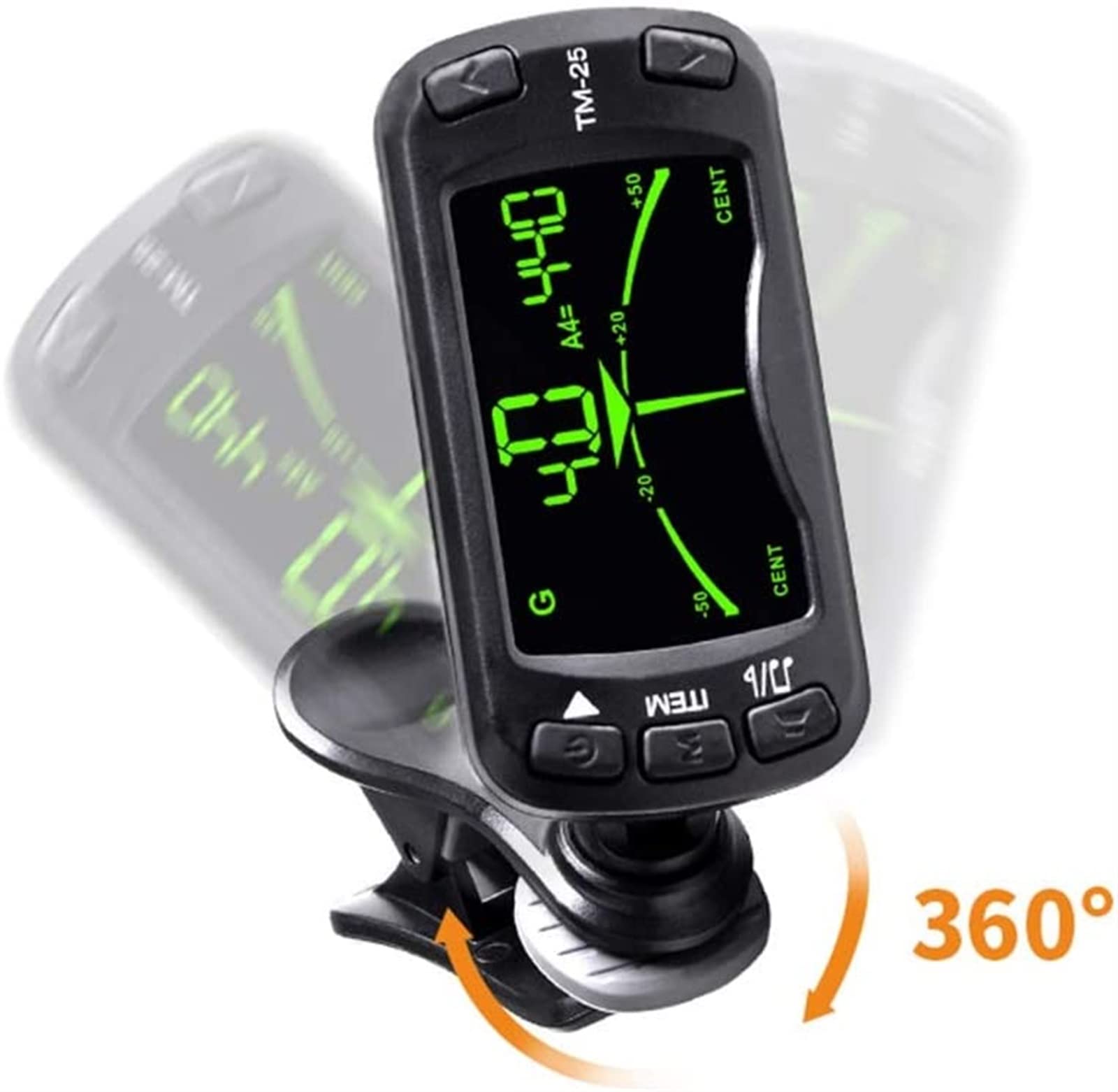 Guitar Tuner Clip Metronome Multifunzione Portatile Portatile Elettrico Chitarra Guitar Bass Violin Ukulele
