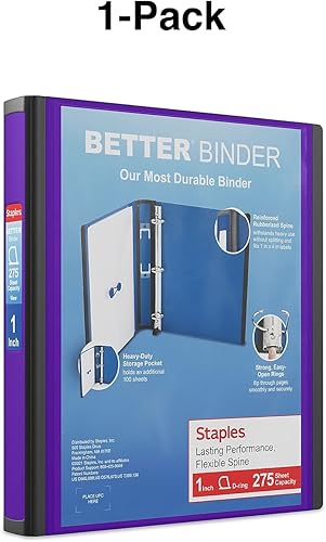 Miniatura 7 de STAPLES Carpetas 190665, color morado