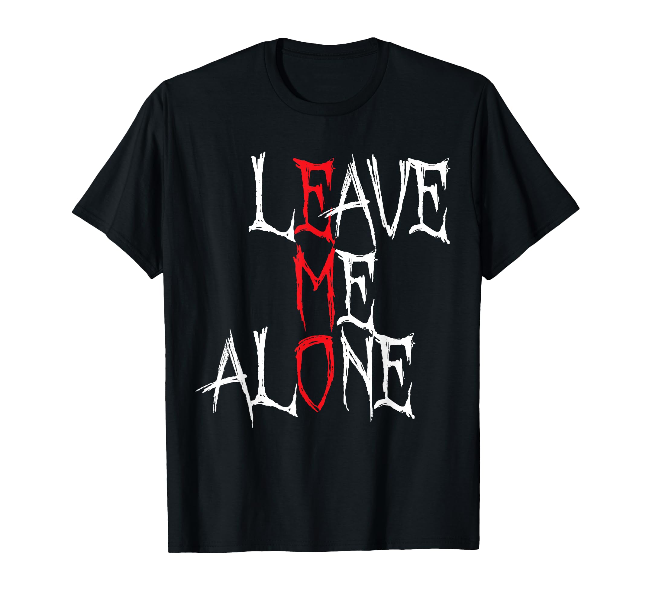 Leave me Alone Emo Aesthetic Goth Scene Alternative Music T-Shirt
