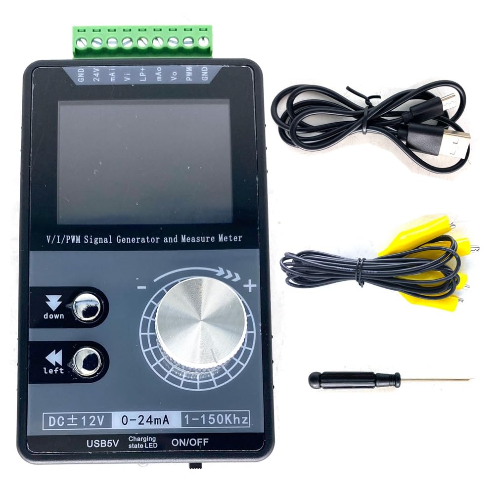 Littimoon Power Supply Interface Analog Simulator for PLC and Panel Debugging 10-20mA/4-20mA Color Screen Input