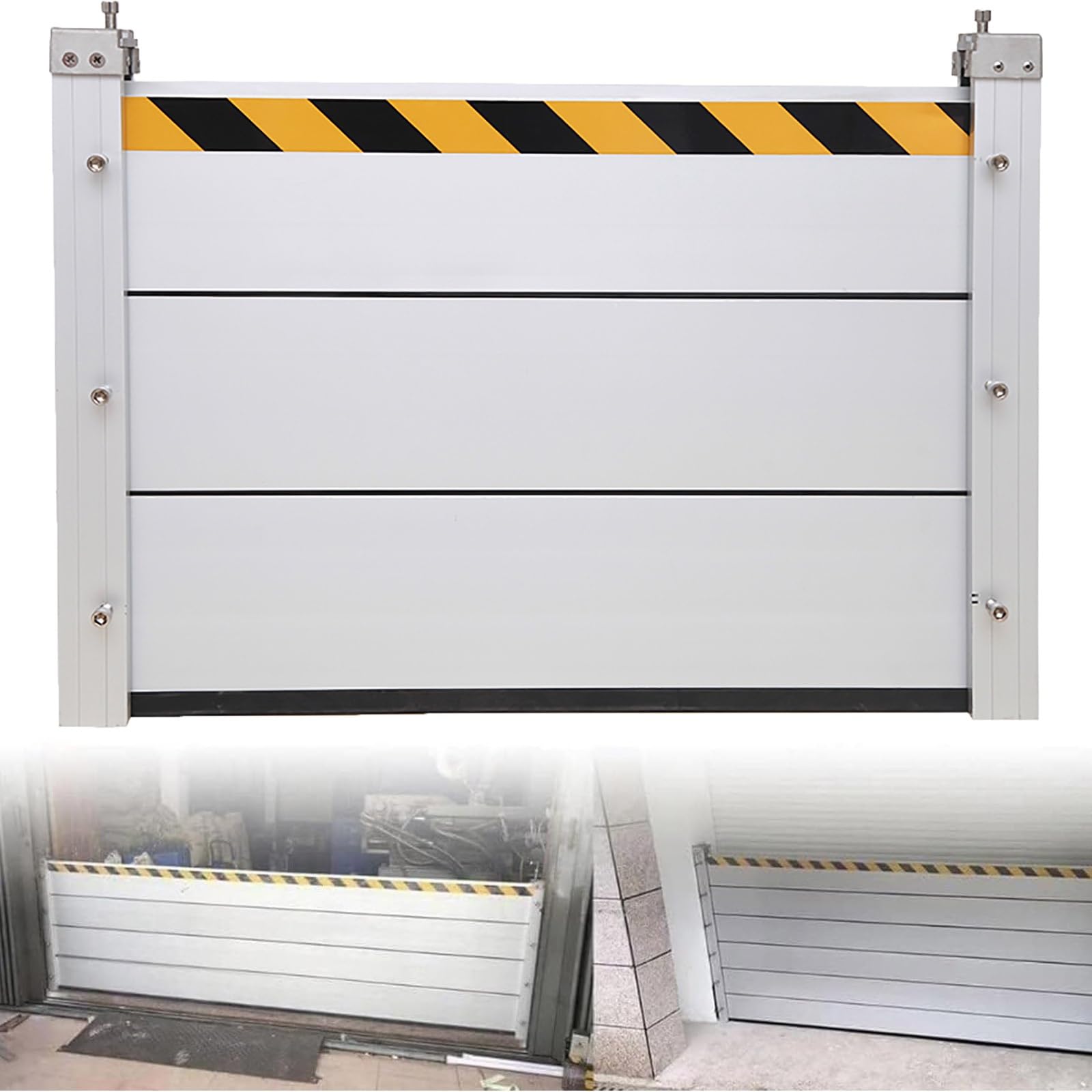 Barrière de protection contre les inondations en aluminium pour porte de garage extérieur