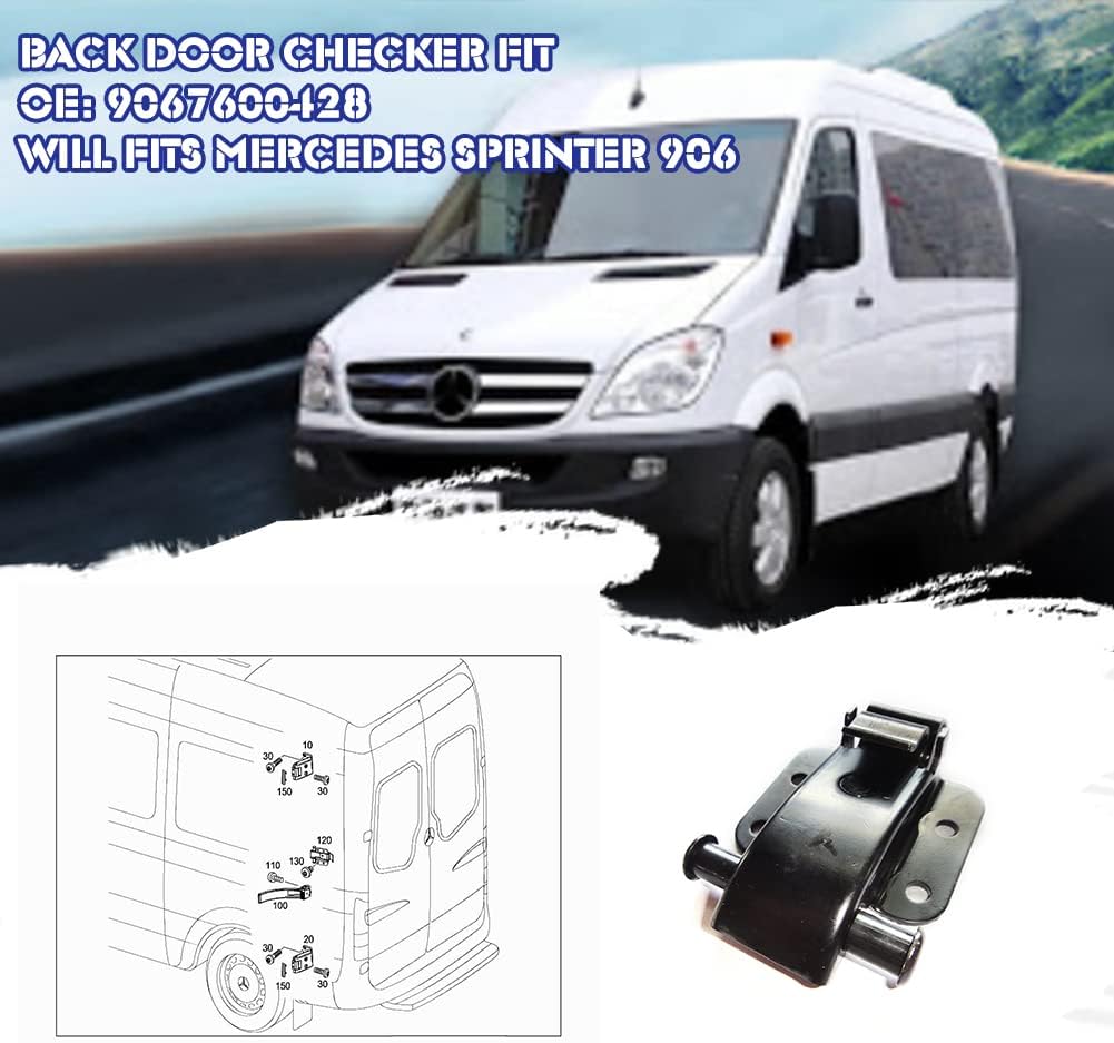 Car Rear Door Check Strap Bracket Locator for Mercedes Sprinter W906 2500 3500 2006-2019 for VW Crafter 2E 30-35 2006-2014 OE A9067600428