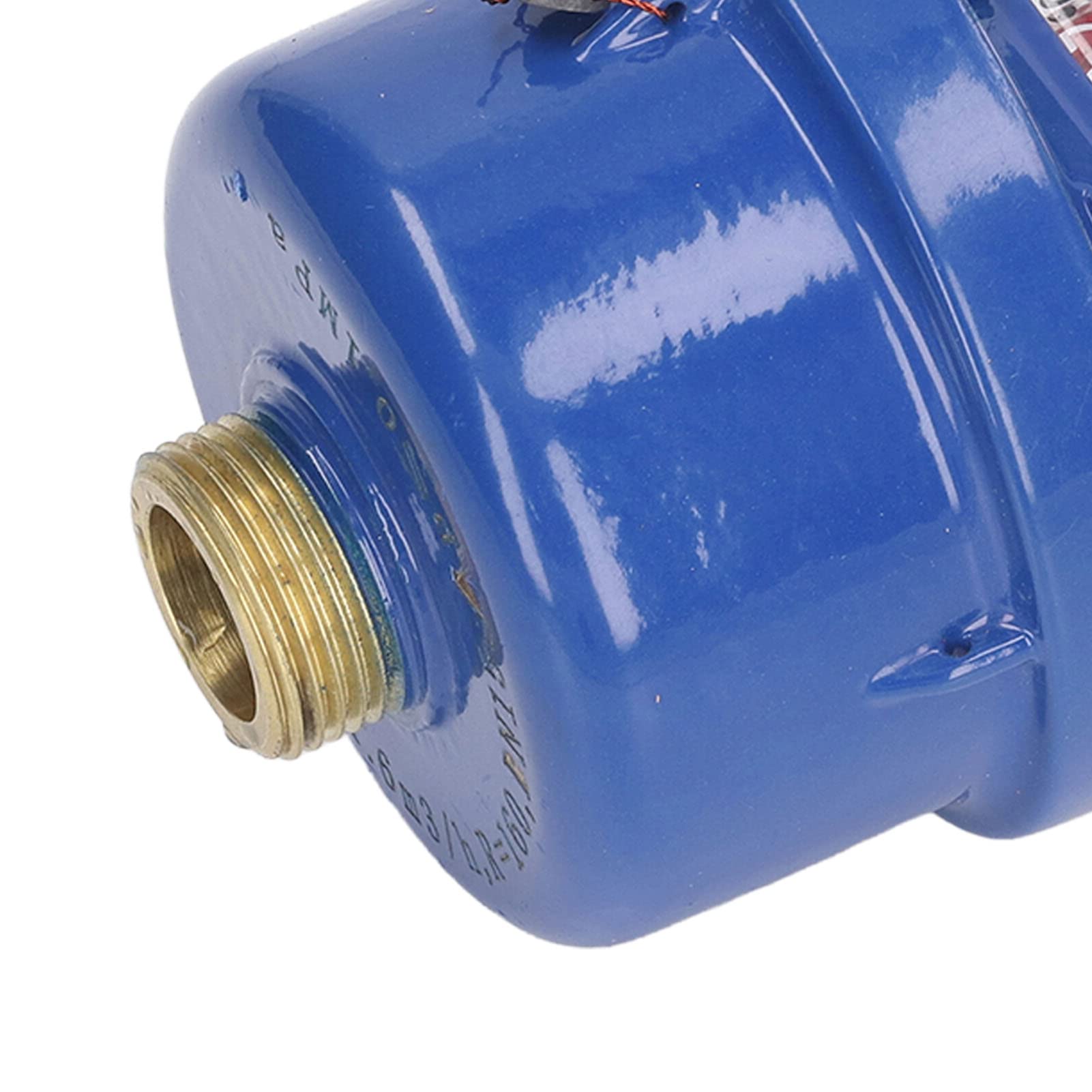Demeras Medidor de Agua de Desplazamiento Positivo, Medidor de Flujo de Agua Fría de Latón para Jardín, Hogar, Montaje de 1/2 Pulgada