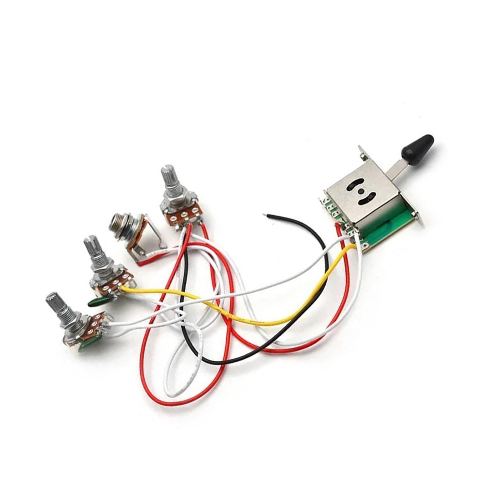 Arnés De Guitarra Precableado Con Potenciómetros De 500k Adecuado Para Reemplazo De Piezas De Instrumentos | Arnés de guitarra(15 PC)