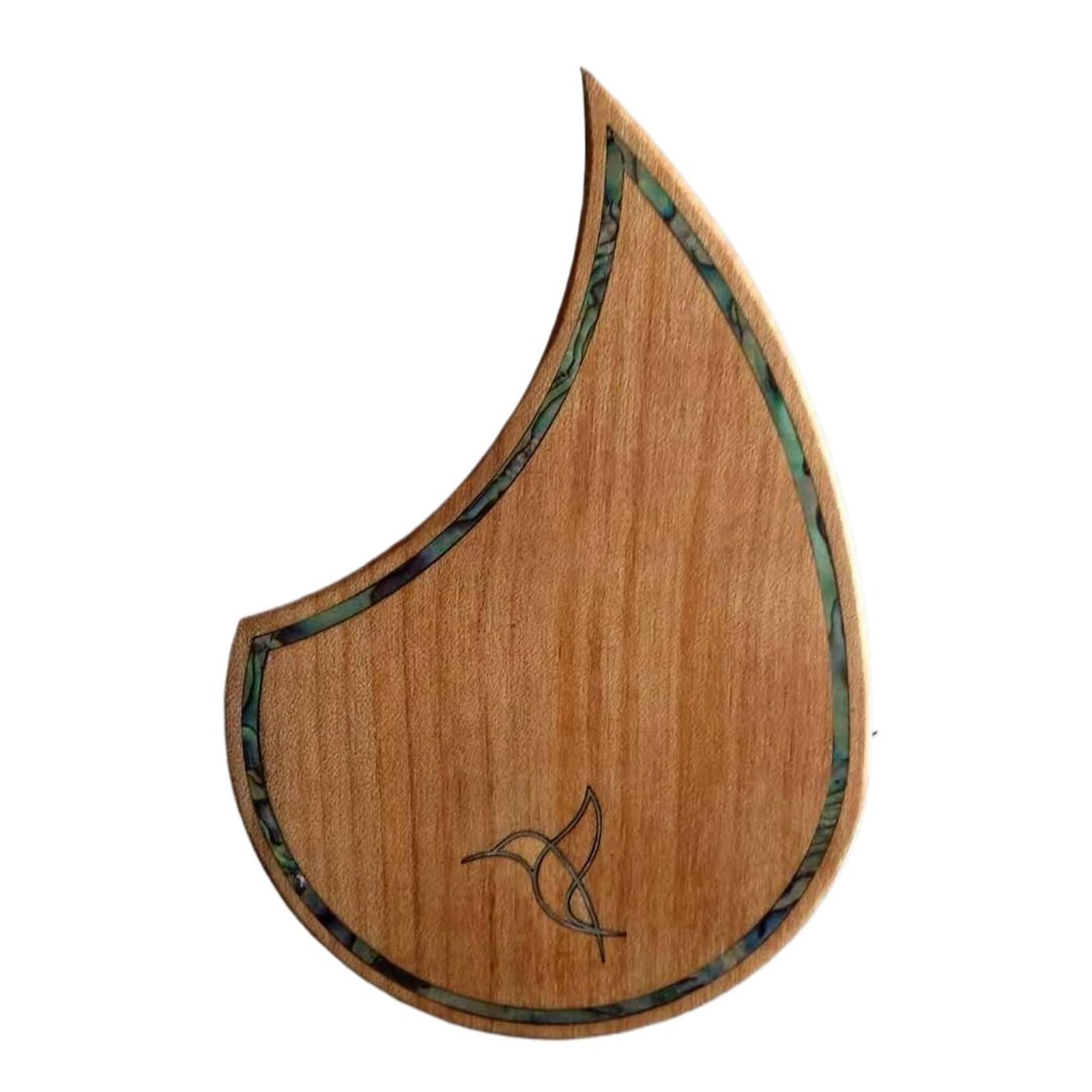 Mały Pickguard Do Gitary Akustycznej Akustyczna Gitara Pickguard Intarsja Rzemiosło Kropla Wody Drewniane Gitara Profesjonalne Akcesoria Pickguard(Dark)