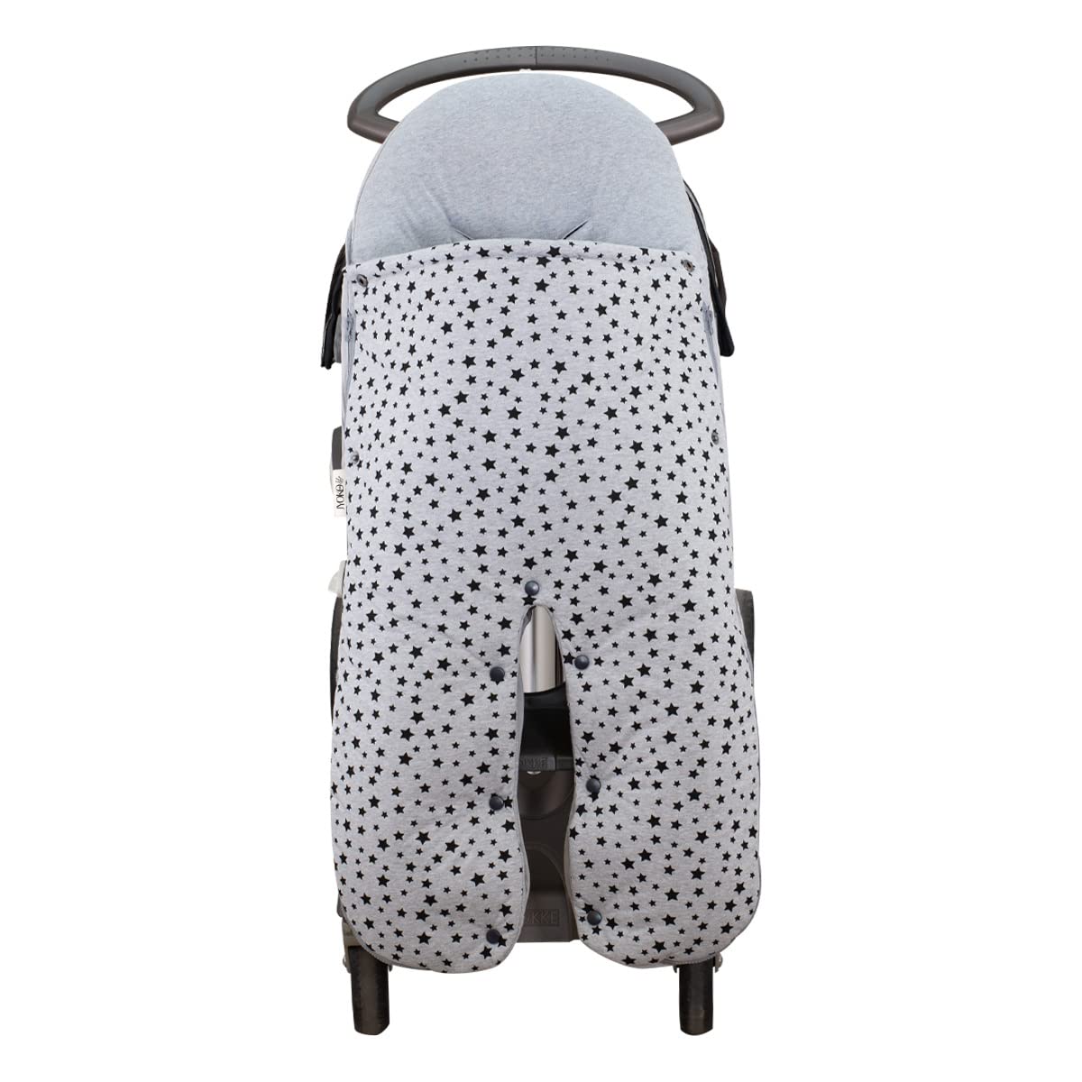 JYOKO KIDS Sacco di COTONE per passeggino Compatibile con Stokke, cam cubo, Quiny mood (BLACK STAR)