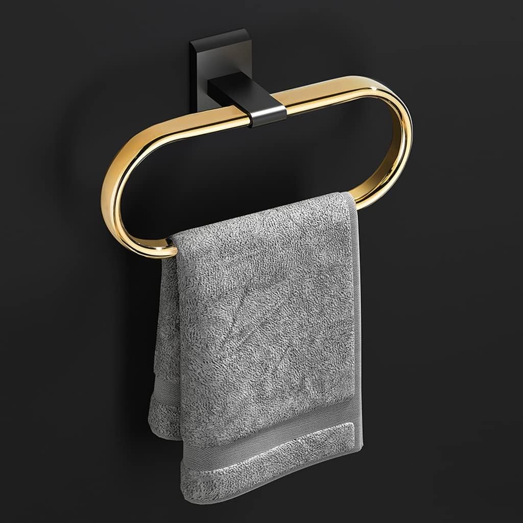 Hand Towel Holder Black Gold Highend Towel Ring for