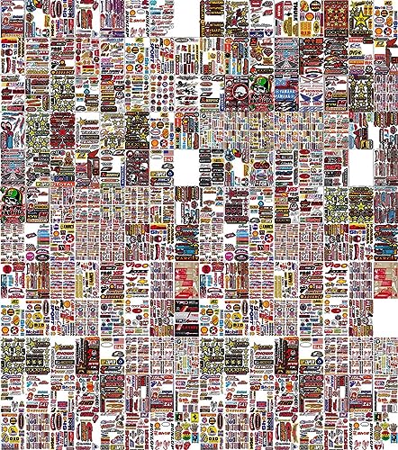 Pack of Random 8 Sheets Car Racing Stickers Motocross Dirt Bike Stickers Decal Sponsored Sticker...