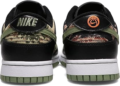 nike dunk low se oil green multi camo