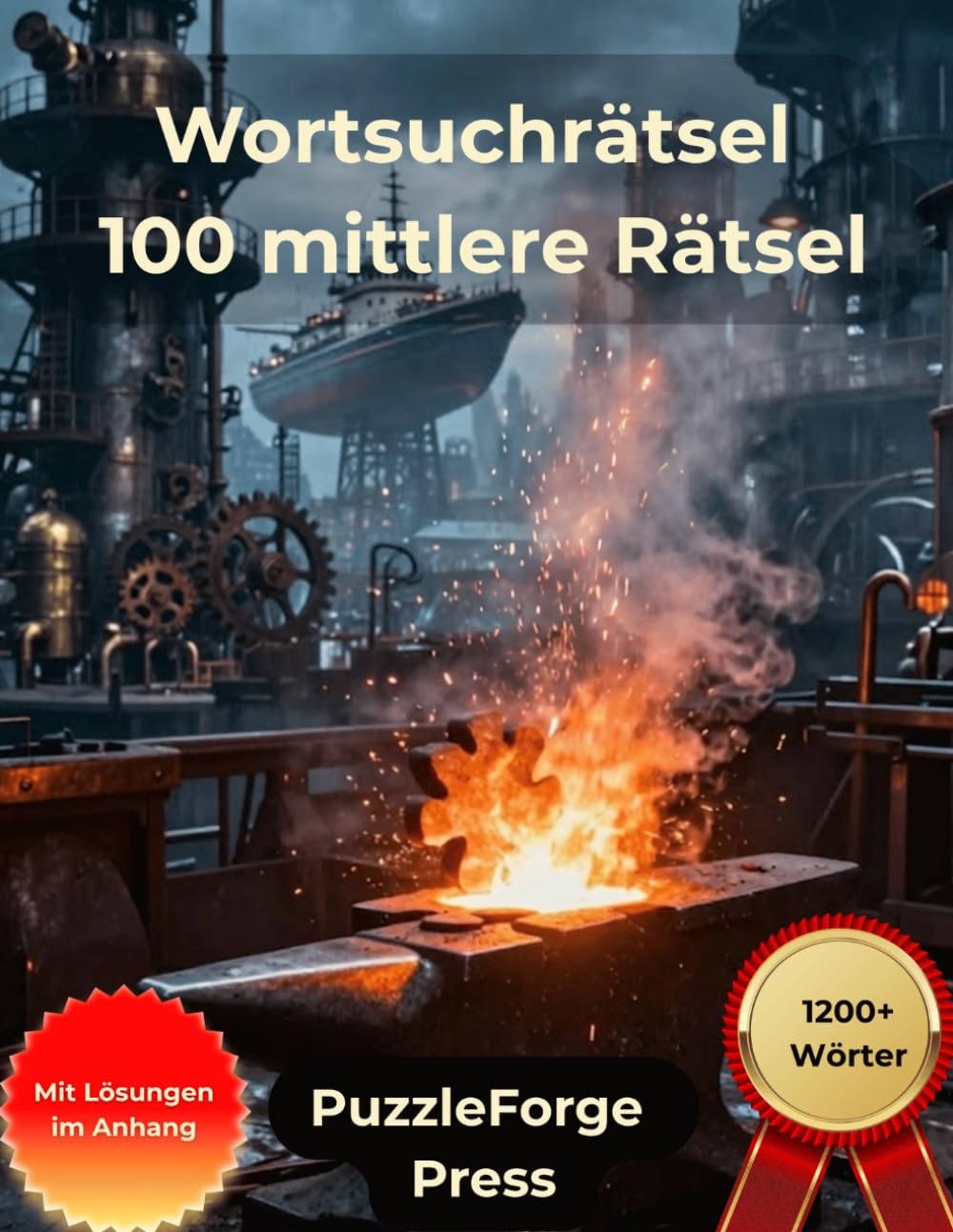 Wortsuchrätsel - 100 mittlere Rätsel: Großdruck für Erwachsene und Senioren | Großformat | 1 Rätsel pro Seite | Mit Lösungen im Buch | Über 1200 ... für Konzentration & Gehirntraining)