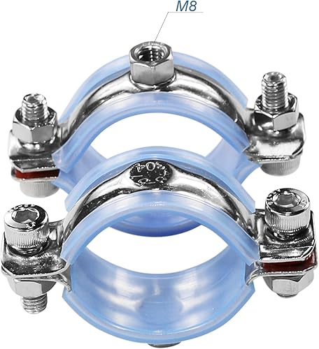 Miniatura 6 de AKIHISA Colgador de anillo dividido resistente de 4.25 pulgadas, 2 piezas ajustables de acero inoxidable 304 para montaje en pared, montaje en