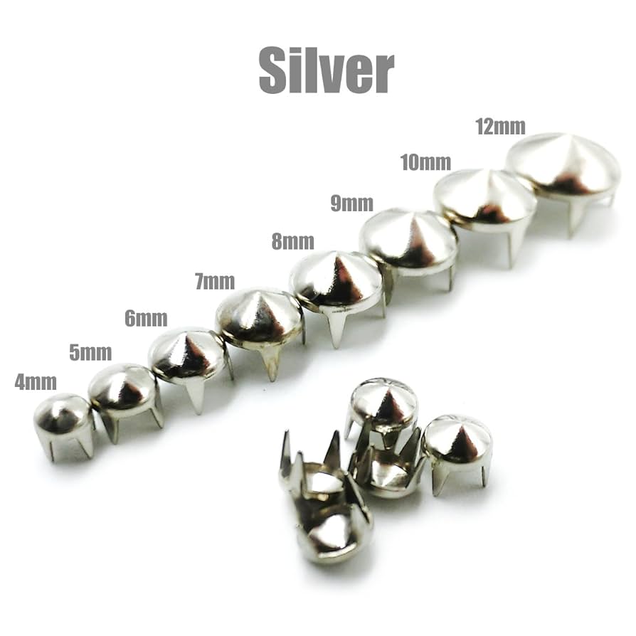 Amazon | AngelaKerry スタッズ パーツ 鋲 角鋲 三角形 12mm DIY