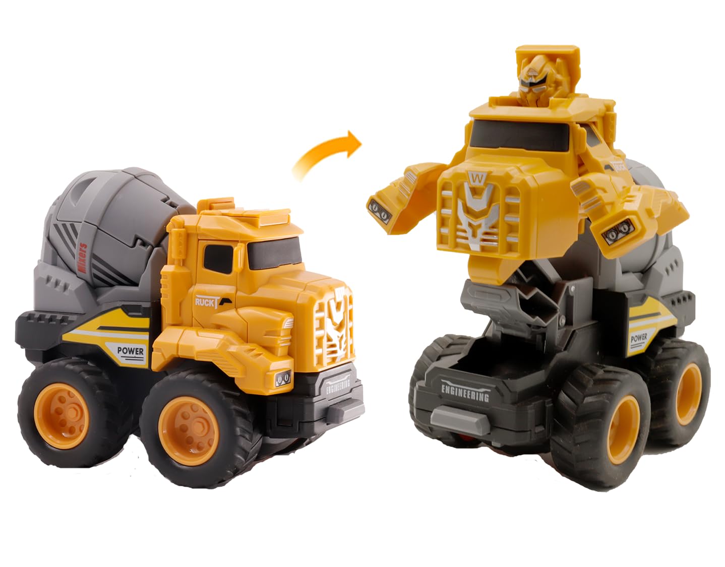 Tassino Construction Trucks Transform Robot Toys for Kids(Mixer Truck) Transfoming Cars Robot Automatic Mechanical Transforming Toys Dinosaur Shape Vehicle Childrens Toys Gifts (Yellow) (B0C4DNHMGM) Amazon Price History, Amazon Price Tracker