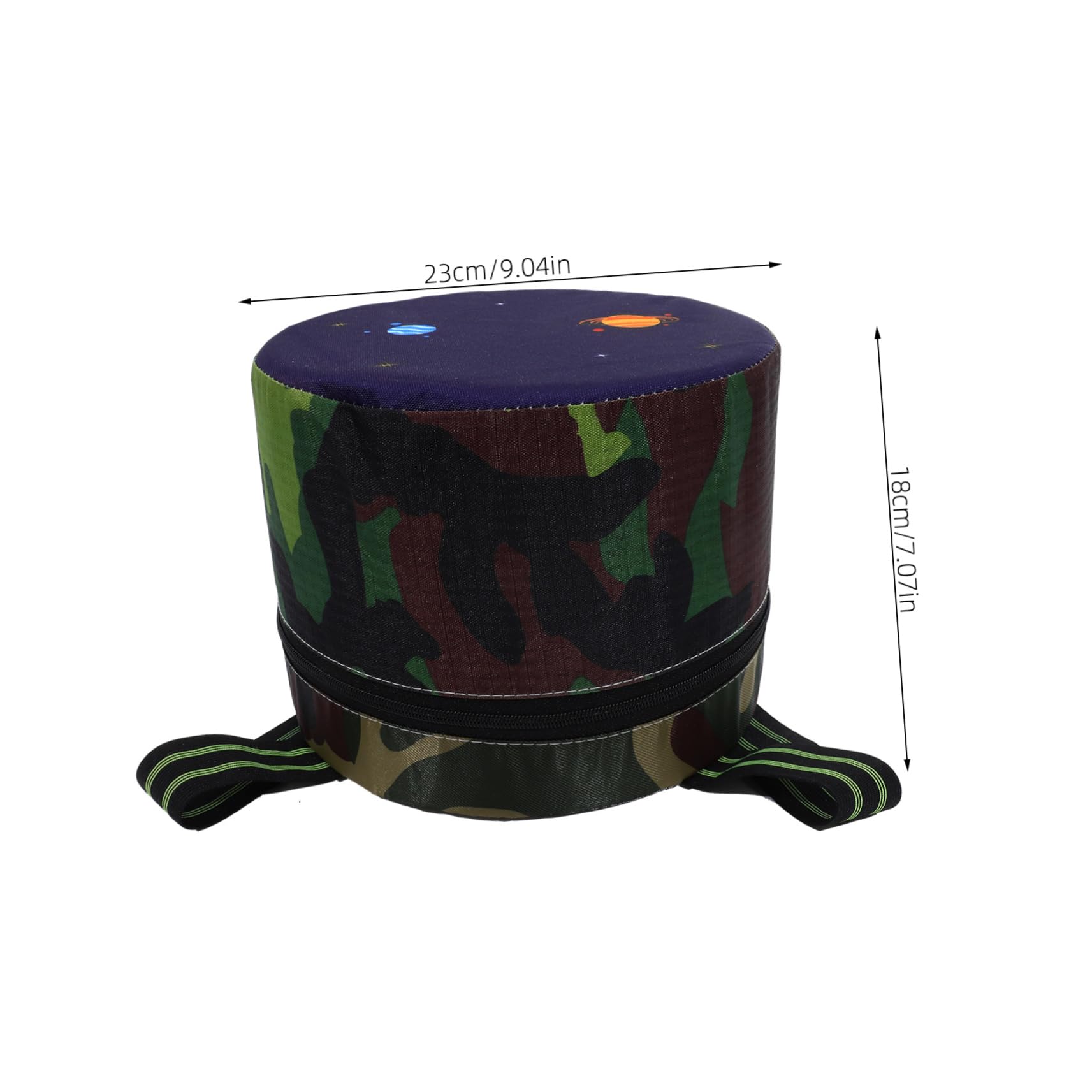 Happyyami Wearable Stool for Gardening Portable Field Work Stool Wheels for Camping and Fishing Random