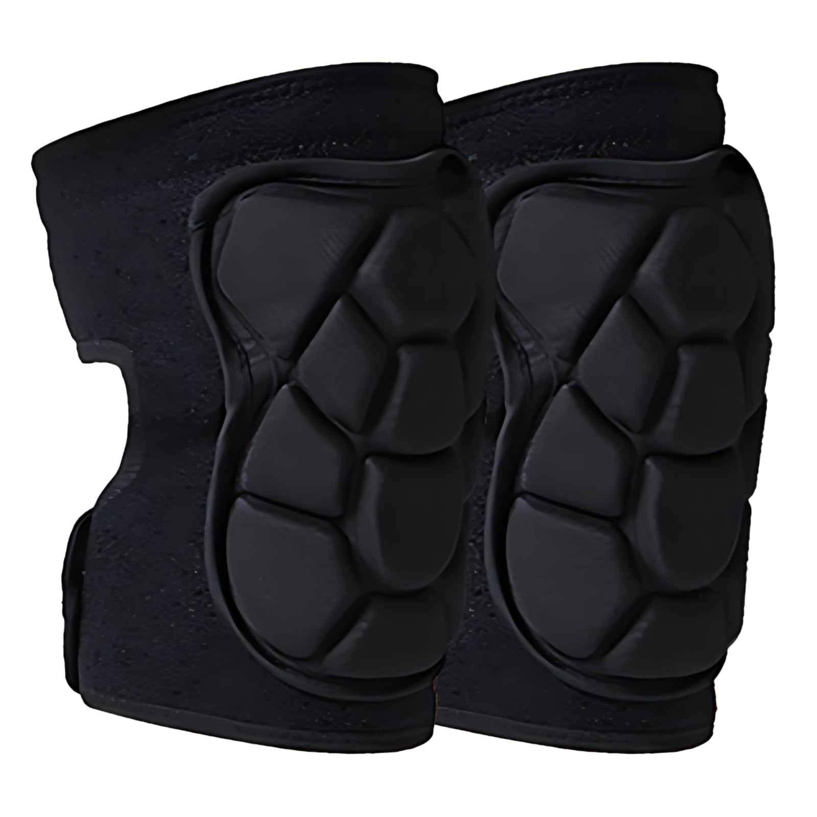 Genouillères, ensemble de protection rembourré avec armatures, sangles réglables, pour moto, ski et escalade, noir, taille L, maintien confortable, bon ajustement et liberté de mouvement