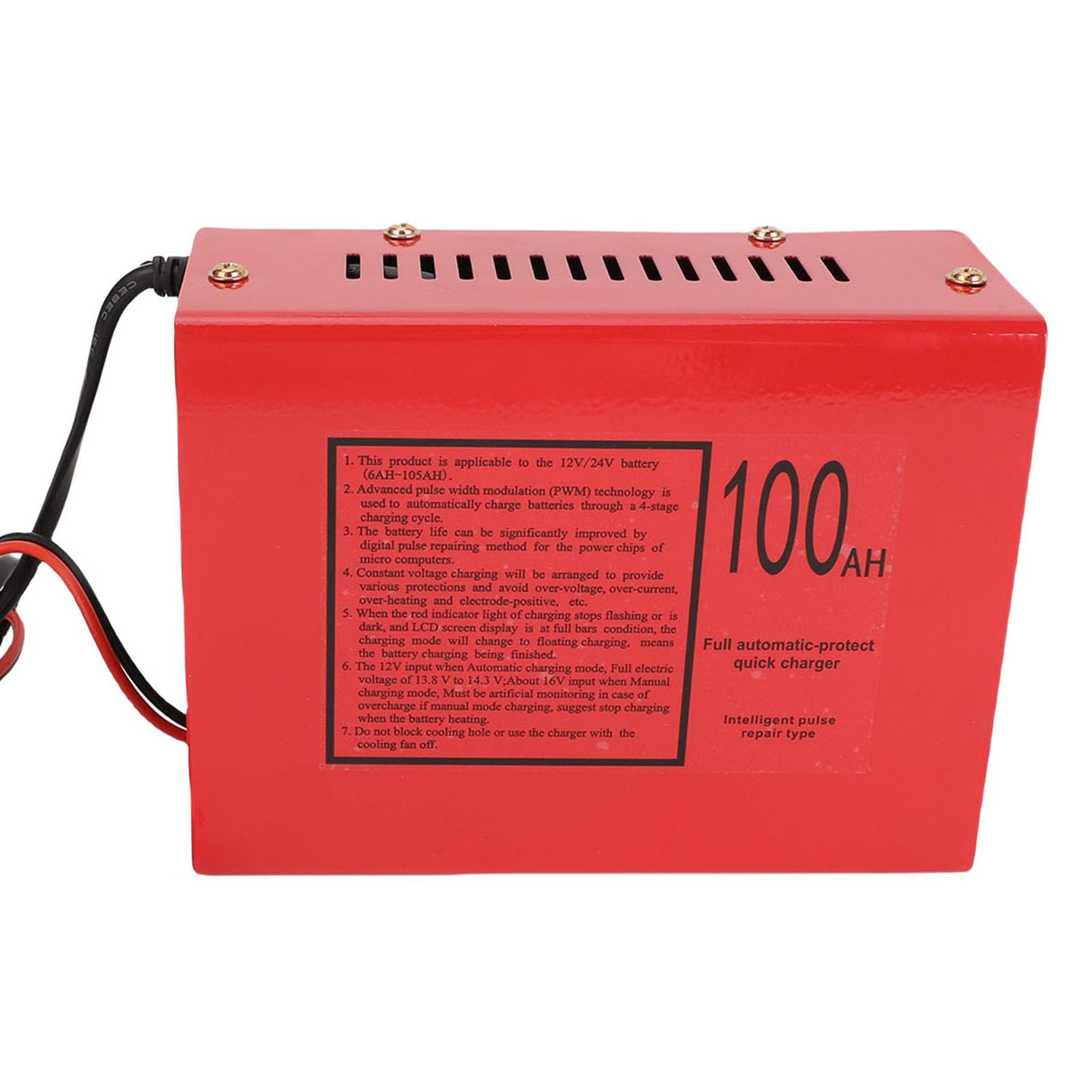 LiebeWH MF-2 10A Inteligentna ładowarka Akumulatorów 12 V 24 V W Pełni Automatyczna ładowarka Podtrzymująca Inteligentny Konserwator Akumulatorów z Uruchamianiem Silnika Tryb Zimowy (wtyczka UE)