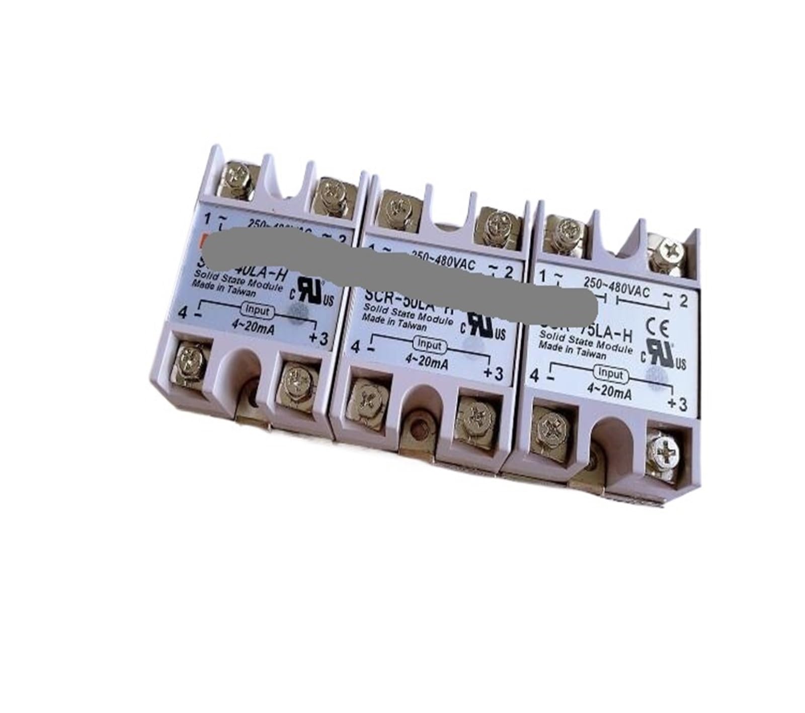 Relais statique SCR-40LA-H régulation 4-20mA pour circuit industriel 250-480VAC