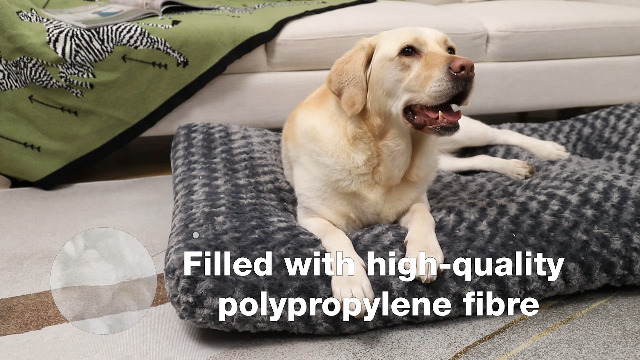 Cuscino Ortopedico Per Cani Taglia Grande - 105x74x10cm, Impermeabile, Lavabile, Grigio - Foto 11