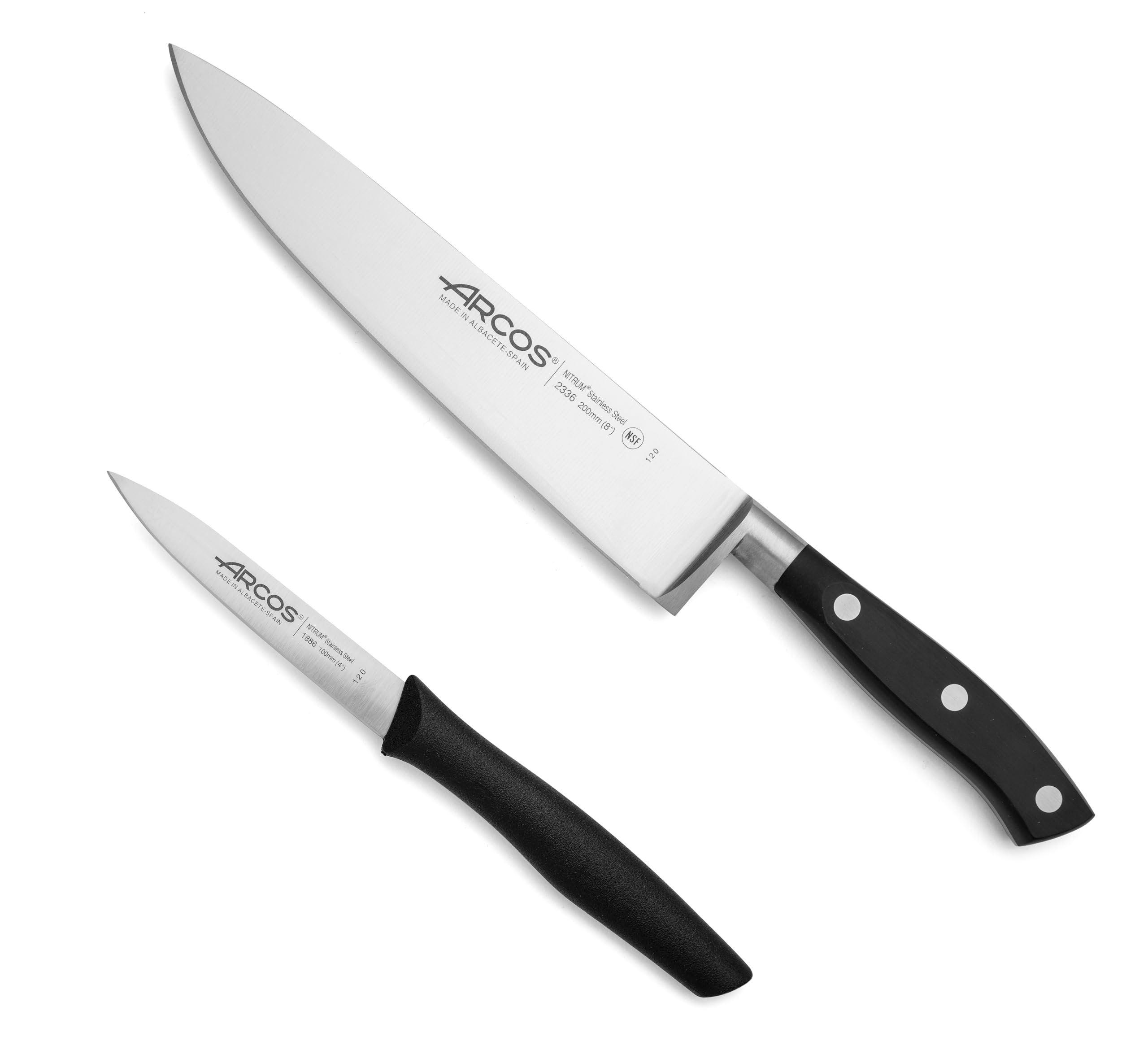 Arcos Forged Chef Knife 10 Inch Stainless Steel. Professional Cooking Knife For Cutting Variety of Foods. Ergonomic Polyoxymethylene Handle and 250mm Blade. Series Riviera Blanc. Color White — Amazon image 26