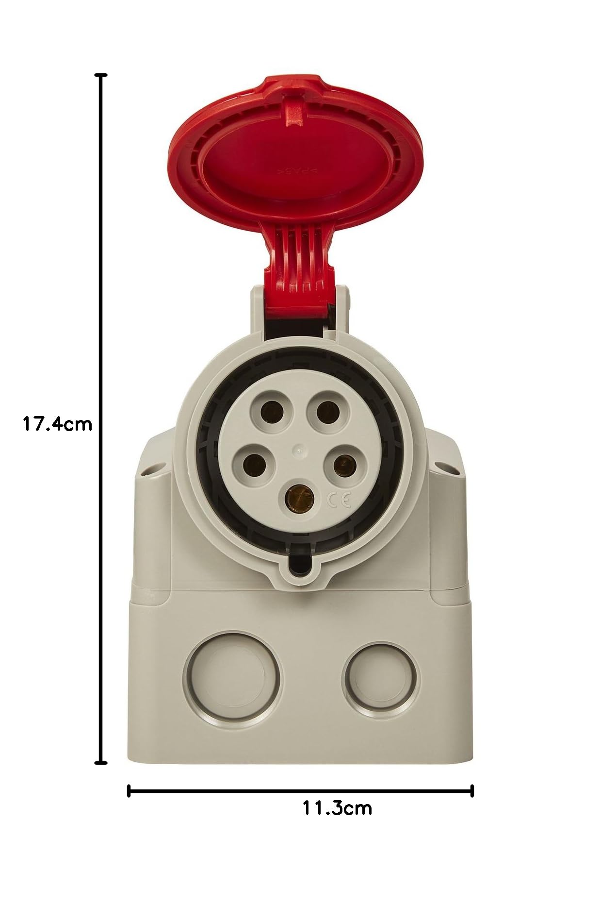Legrand 555259 Prise saillie fixe P17 IP44 32A, 380V~ à 415V~, 3P+N+T