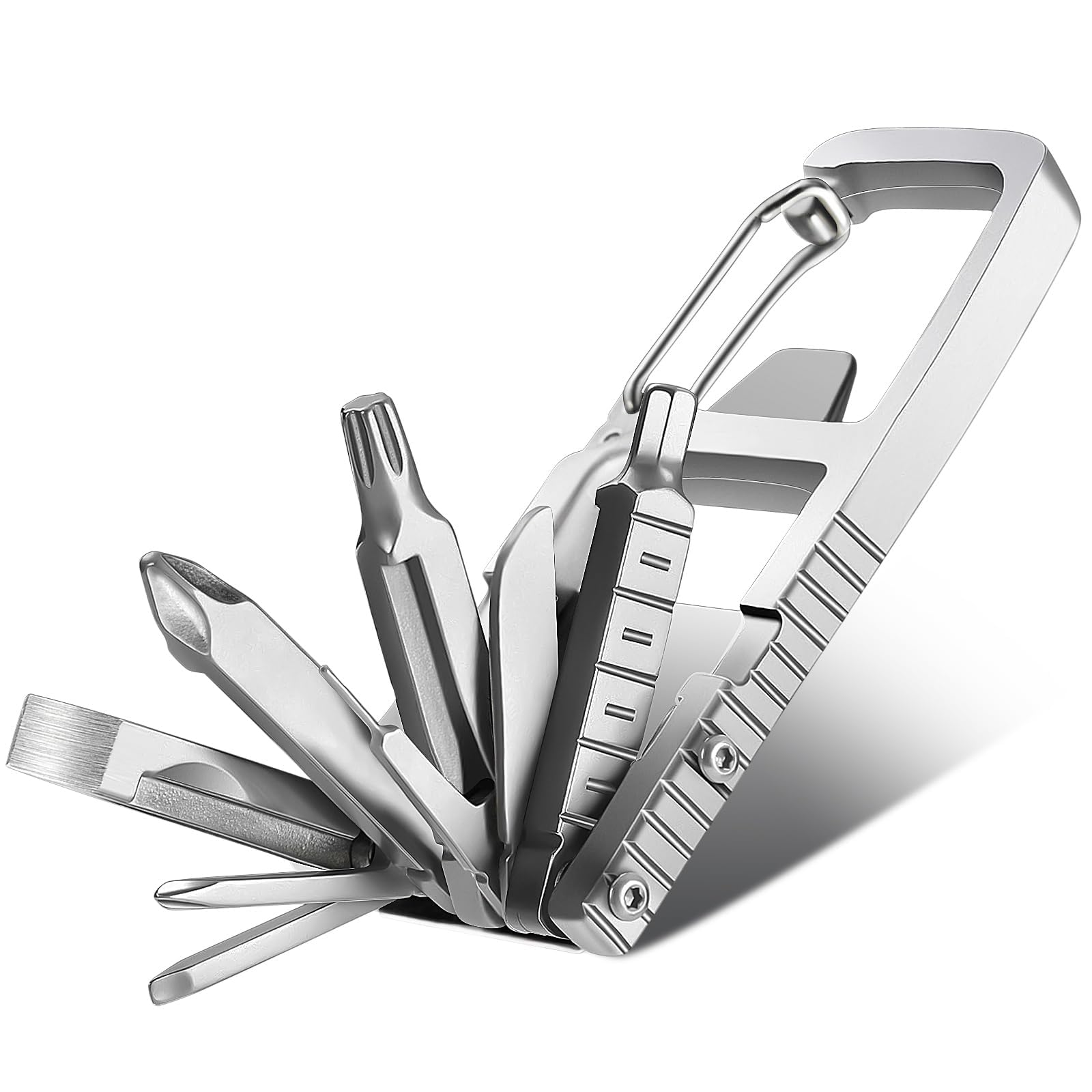 Uadme 12-in-1 Stainless Steel Multitool Keychain