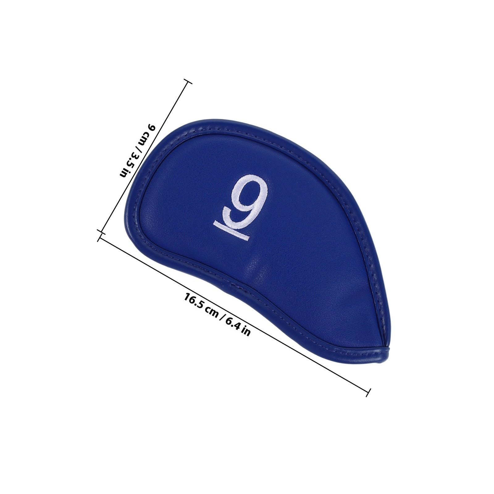 Fundas para Cabezas de Palos de Golf de PU 12 Piezas Azules