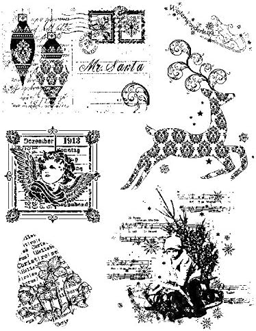 Viva Décor 400301200 Christmas Motives Clear Silicone Stamp