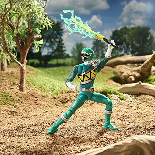 Power Rangers Lightning Collection Dino Charge Green Ranger 6-Inch Premium Collectible Action Figure Toy With Accessories, Ages 4 And Up #TOP4