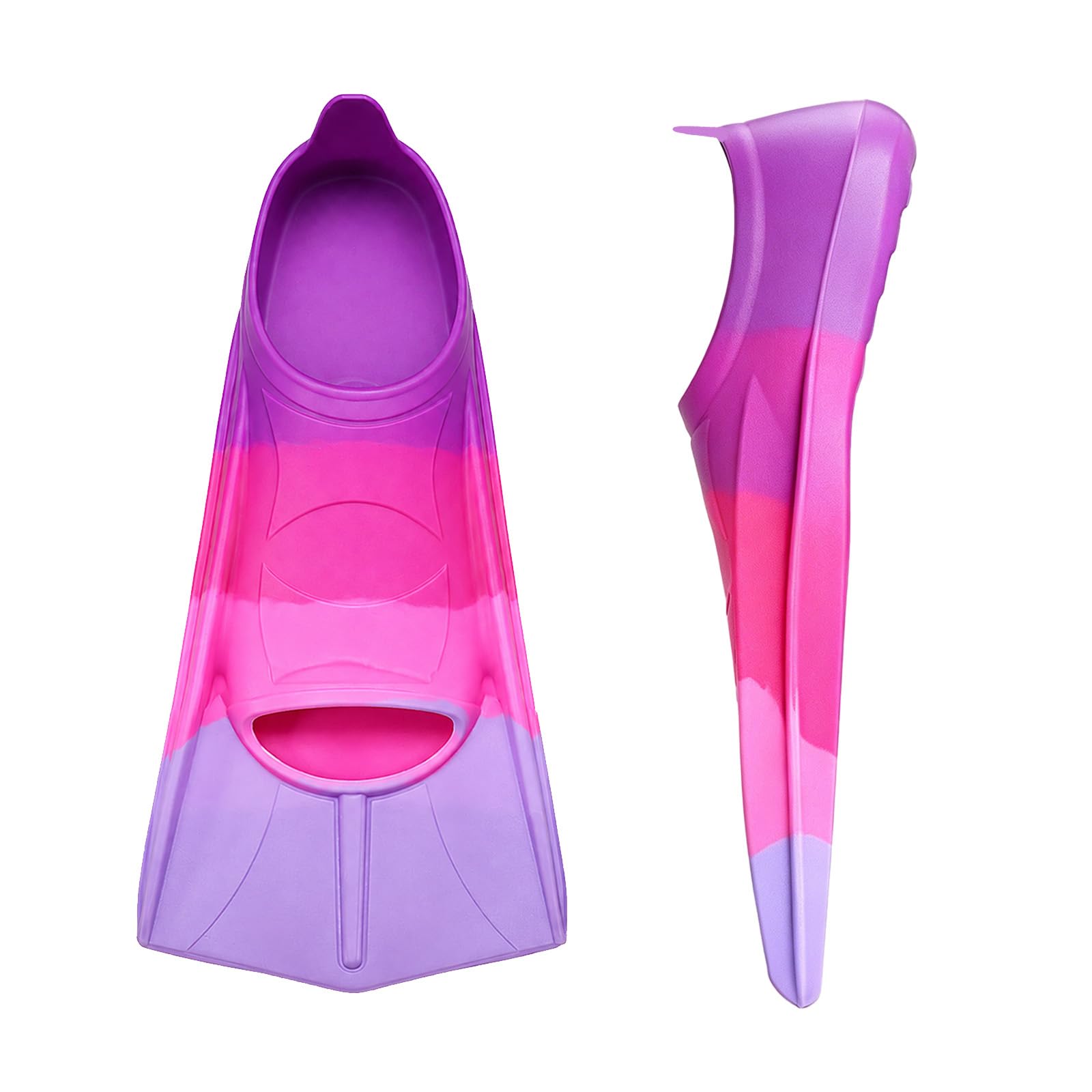 Swimming Fins Children, 100% Silicone Short Fins, Training Fins Lightweight Short Training Fins, Swimming Fins for Children, Adults, Men, Women, Swimming, Diving