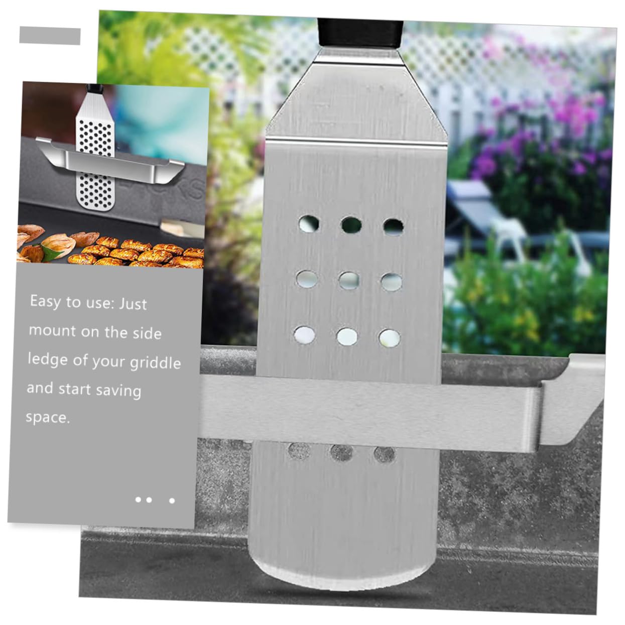 INOOMP 5piezas Soporte De Espátula para Parrilla Inoxidable Accesorio Esencial para Asados Organizador De Utensilios De Cocina
