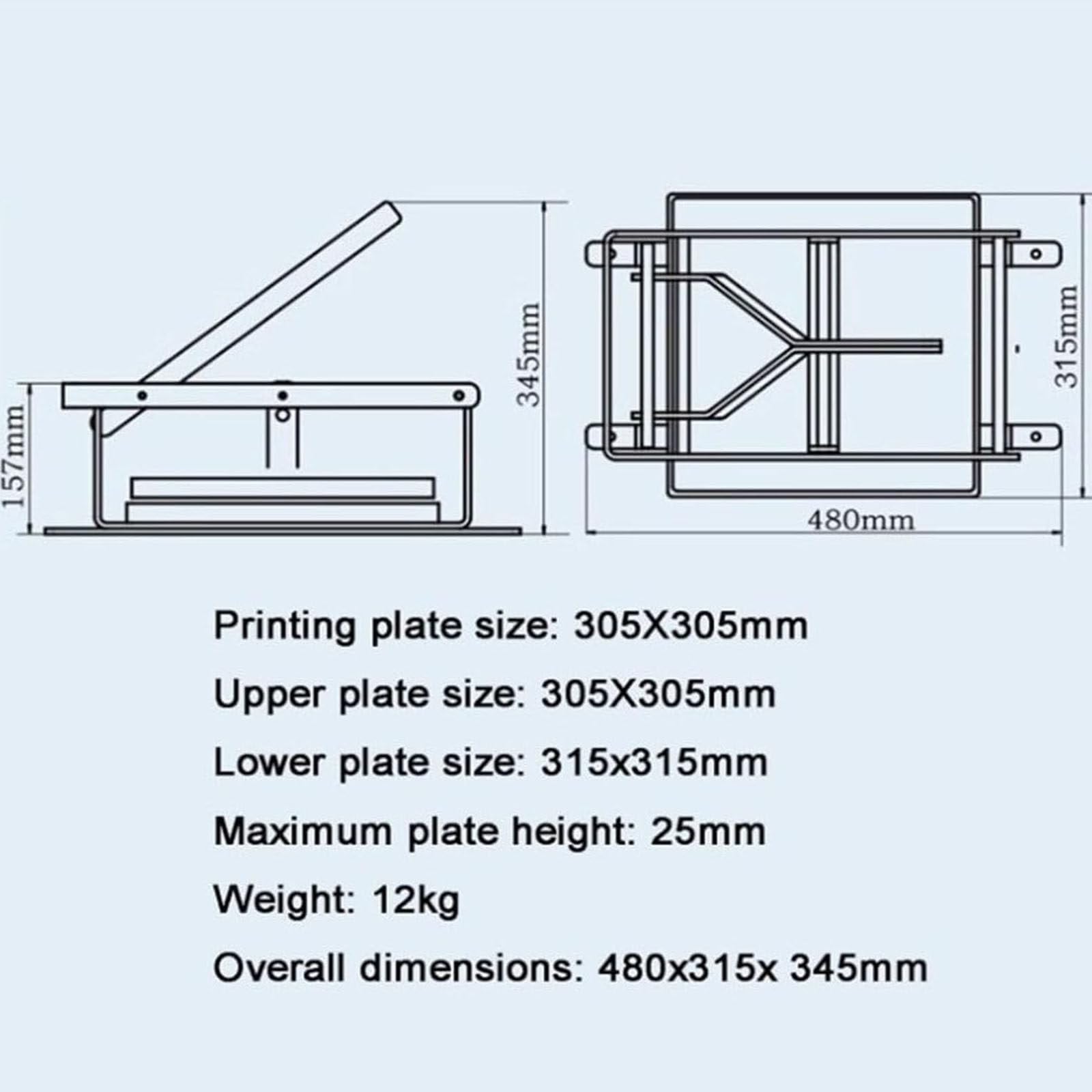 Máquina de impresión de bloques con ajuste de altura para impresión de linóleo y bloques de madera