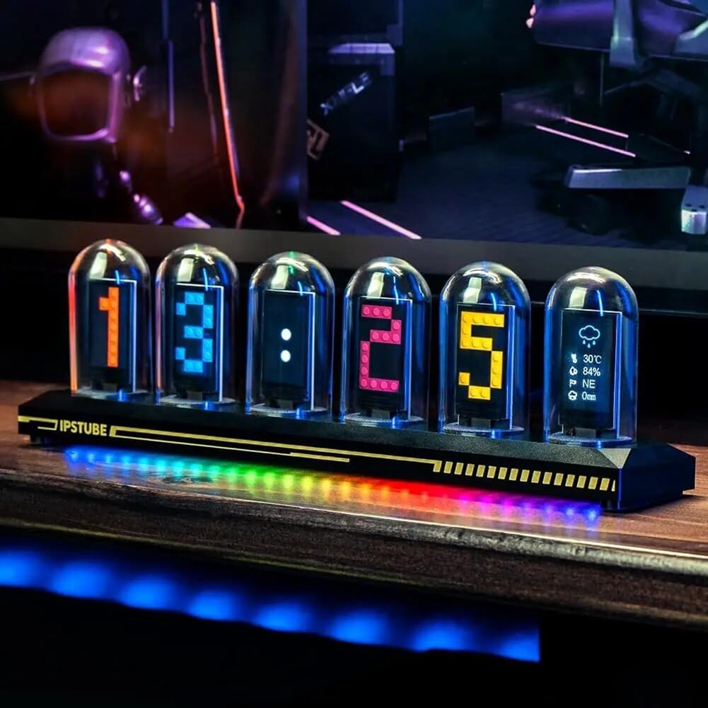 Amazon.co.jp: Moipuytrey DIY LED ニキシー管時計 RGB IPS カラー