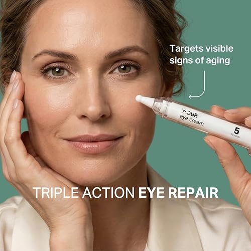 Miniatura 3 de Y'OUR Crema para ojos compleja de retinol y péptido antienvejecimiento para ojeras, hinchazón, arrugas y patas de gallo hidratante y reparación